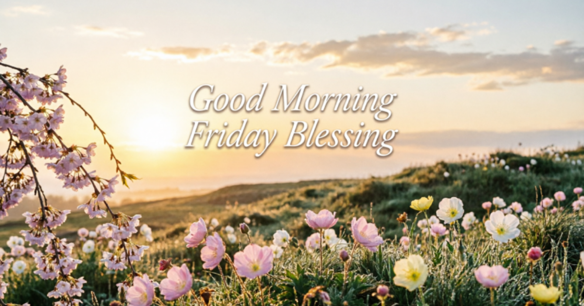 Good morning friday blessing