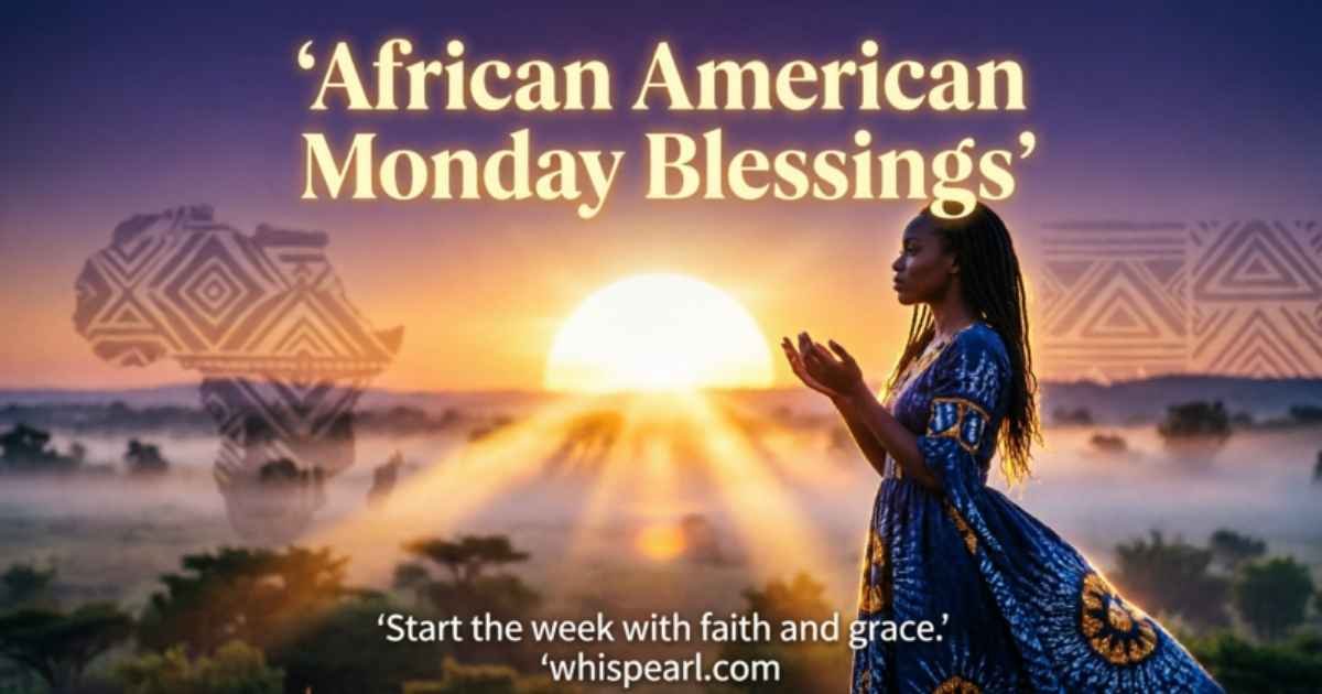African american monday blessing