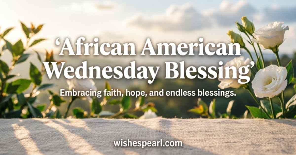 African American Wednesday blessings