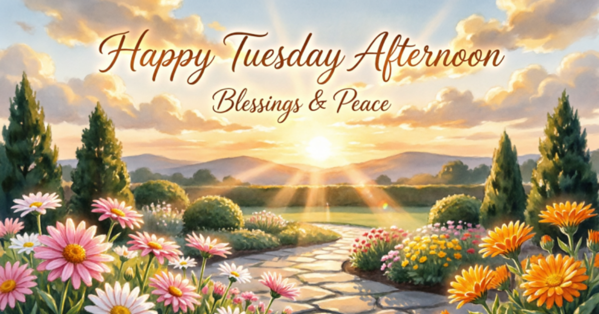 Tuesday afternoon blessing