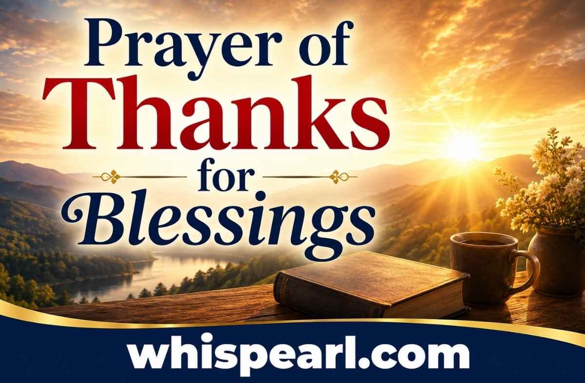 Prayer of Thanks for Blessings