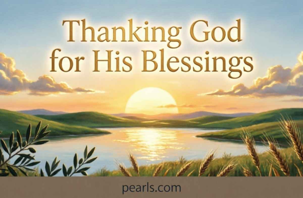 Thanking God for His Blessings